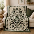 Nordic Bloom Overlay Mosaic Crochet Blanket Pattern PDF, Nordic Tulip Afghan, Cottagecore Throw Design product logo