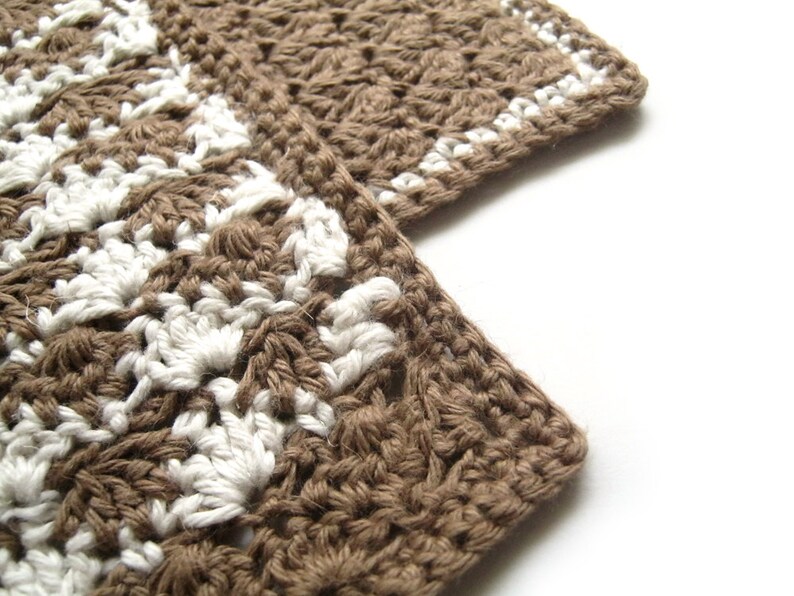 Handmade Crochet Washcloths Gift Set of 2 Cotton Linen Etsy
