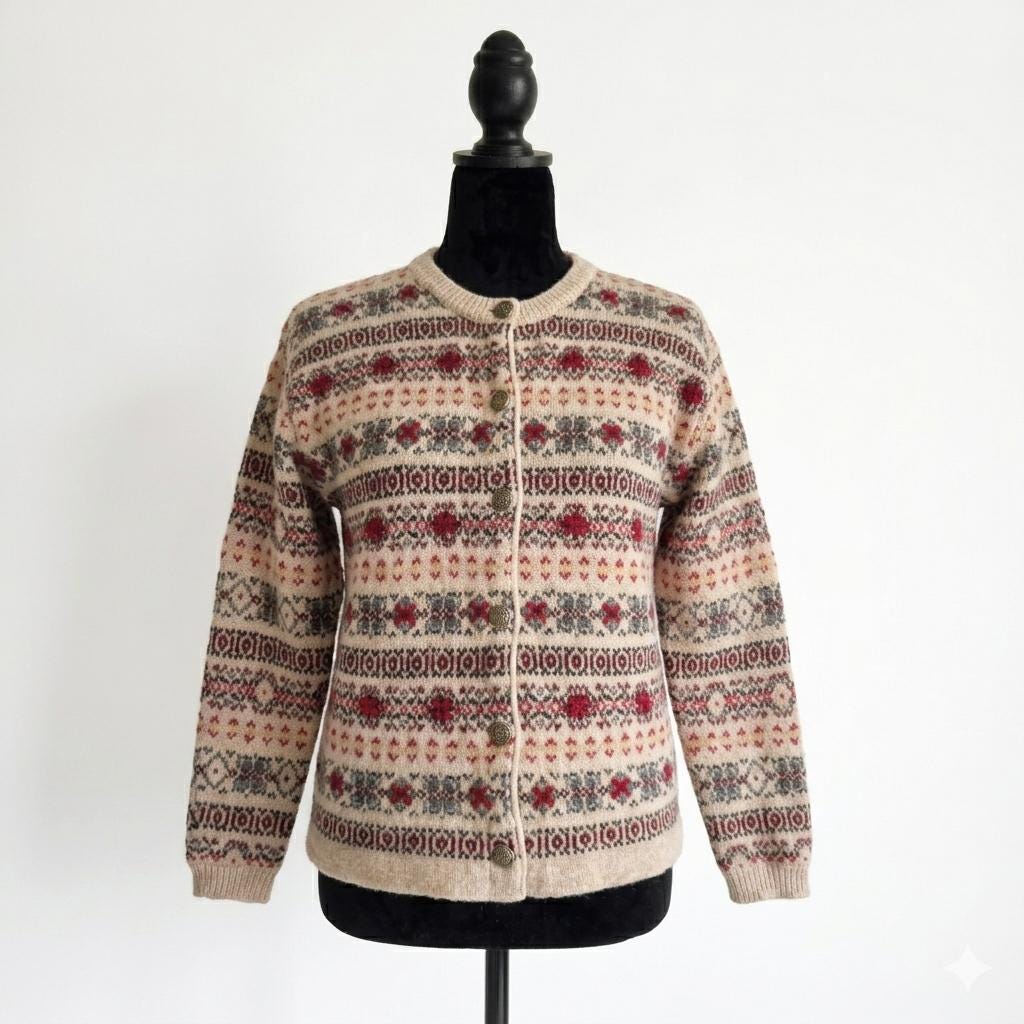Shetland Wool Cardigan - Etsy Canada