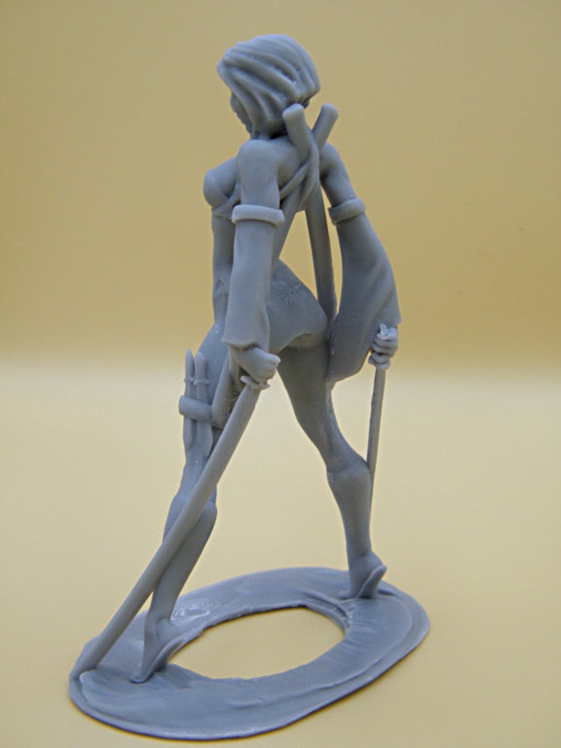 45 115 mm Resin Figure Model of sexy Girl with two Etsy