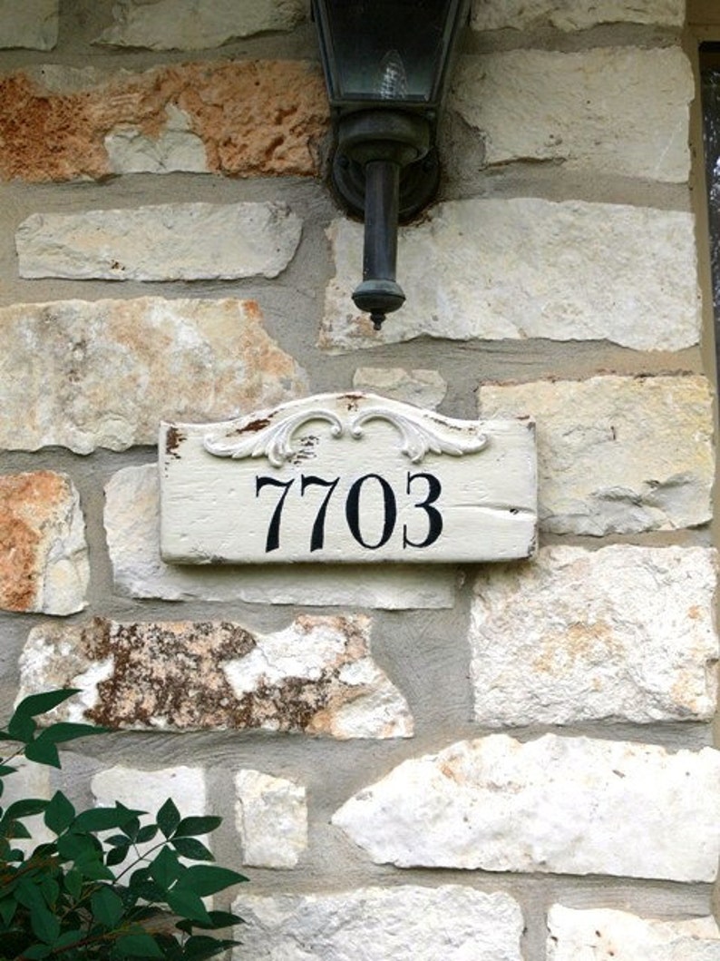 Handmade Custom Wood Signs. House Number. Personalized and Etsy