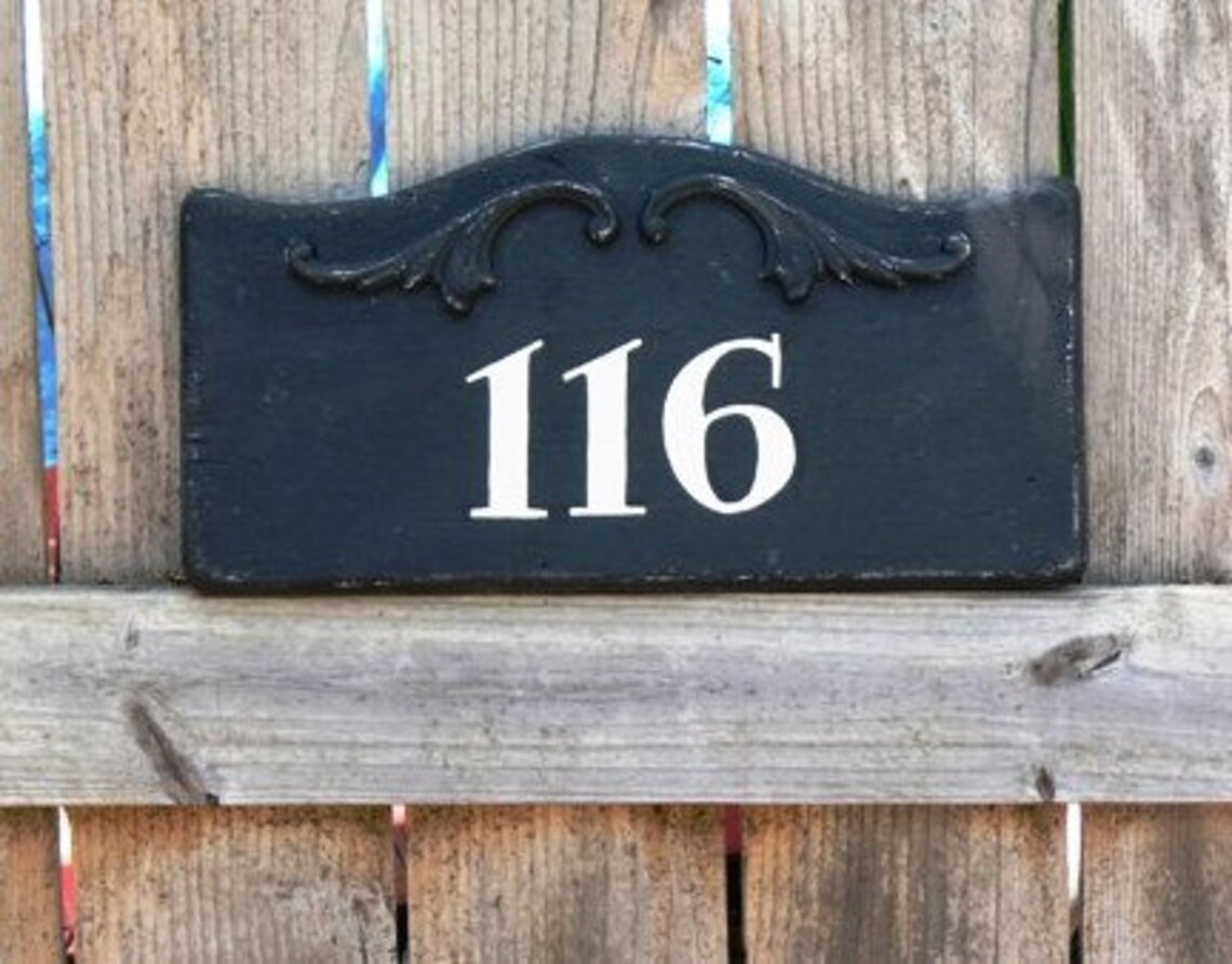 Handmade Custom Wood Signs. House Number. Personalized and Etsy