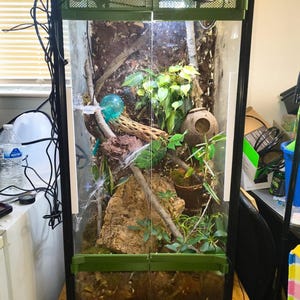 Aqueon 40 Gallon Breeder Terrarium Conversion Kit | 3D Printed Arboreal / Vertical Enclosure for Geckos
