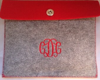 Felt Table Case/Monogrammed Tablet Case/I Pad Case/ipad sleeve