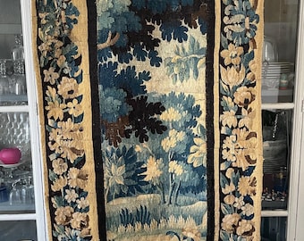 Tapisserie Audenarde XVIIe - Scène de verdure