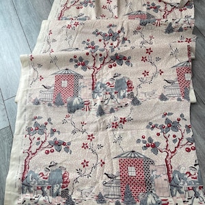Métrage de tissu Pierre Frey, Collection Ile de France scènes paysannes