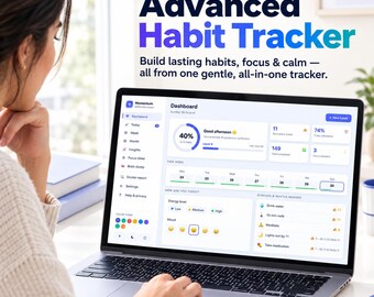 Web-App zur Gewohnheitsverfolgung bei ADHS | Spielerischer Planer, Fokus-Timer, Offline-fähig (Alternative zu Notion)