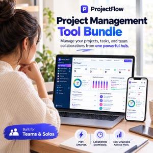 Project Management Web App | Gantt Chart, Kanban Board, Task Tracker & Offline Project Dashboard