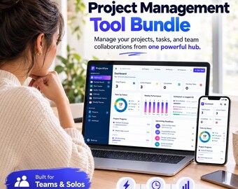 Project Management Web App | Gantt Chart, Kanban Board, Task Tracker & Offline Project Dashboard