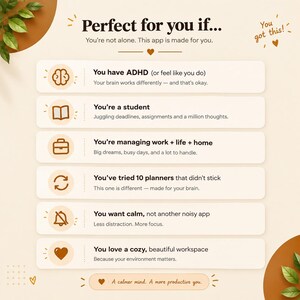 ADHD Life Planner Web App | All-in-One HTML Daily Planner, Habit Tracker, Budget & Mood Log | Works Offline · Instant Download · Light/Dark