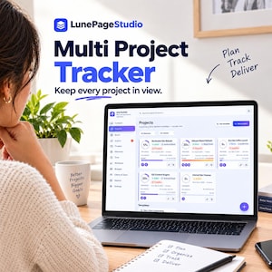Multi Project Tracker Web App, Task Manager Dashboard with Kanban Board, Gantt Chart, Budgets