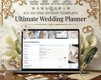 Notion Wedding Planner Template | Digital Budget, Itinerary, Seating Chart (Digital Download)