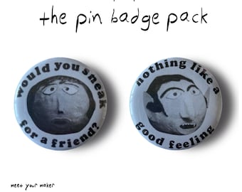 2.25" Jay and Matt Nirvanna The Band The Show The Pin Badge Pack