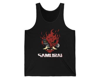 Camiseta sin mangas unisex de Johnny Silverhand para cosplay - Cyberpunk 2077