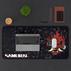 Samurai Large Neoprene Mouse Pad - Cyberpunk 2077 image 1