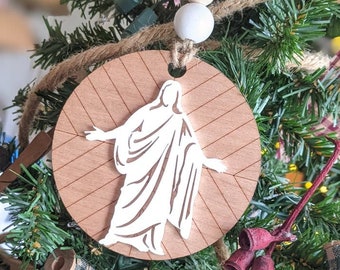 BULK order of 20 Depiction of the Christ Resurrected Statue Christmas Ornaments