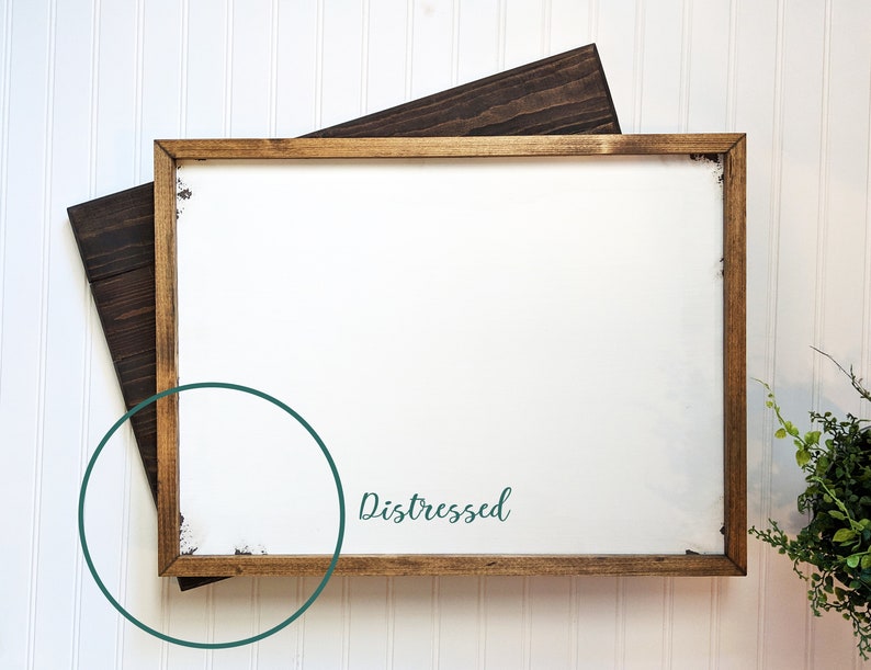 White Framed Blank Wood Sign / Wood Home Decor Sign / Etsy