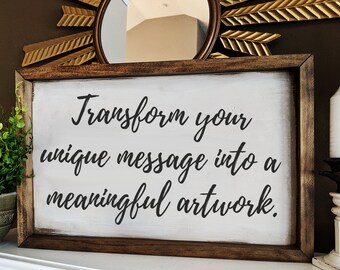 White Custom Wood Signs | Custom Wood Sign | Wood Wedding Signs | Custom Wedding Sign | Wood Sign | Farmhouse Decor | Custom Farmhouse Sign