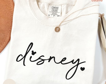 Comfort Colors® Minimal Disney Shirt, Womens Disney Trip Tee, Aesthetic Disney Vacation Tshirt, Disney Girls Trip Matching Outfit