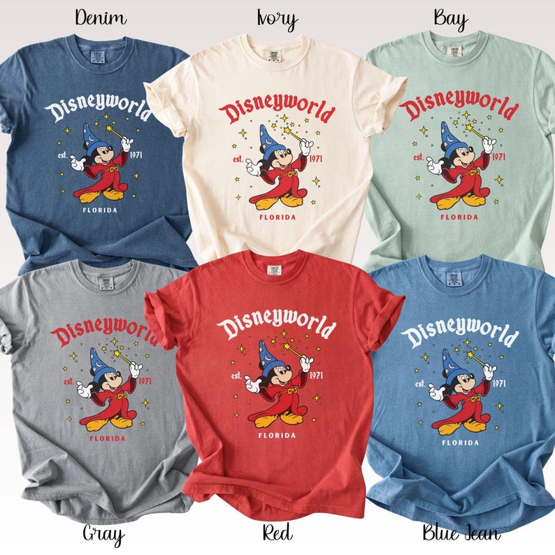 Comfort Colors® Disney Fantasia Mickey 90s Vintage Shirt, Disneyworld ...