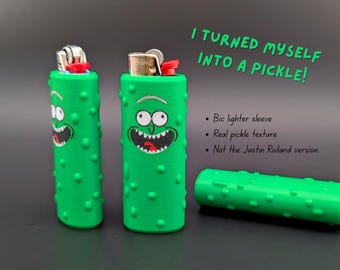 3D Printed Pickle man Lighter Case