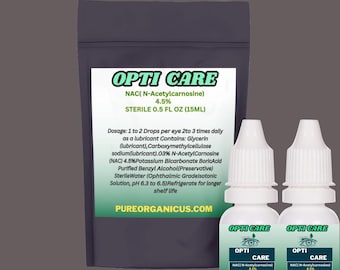Opticare Cataract NAC N-Acetylcarnosine 4.5% 15ml Antioxidants Cataract Eye Drops.