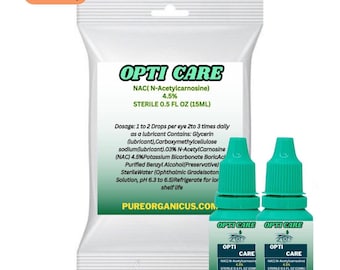 Optische Pflege NAC N-Acetylcarnosine 4,5% 15ml Antioxidantien Katarakt Augentropfen.