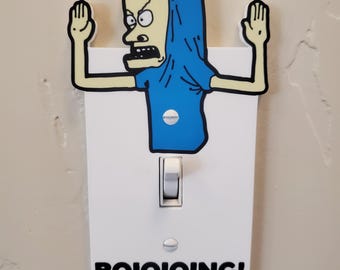 Beavis 'BOIOIOING!' Light Switch Plate – The Ultimate 'Turn Me On' Edition