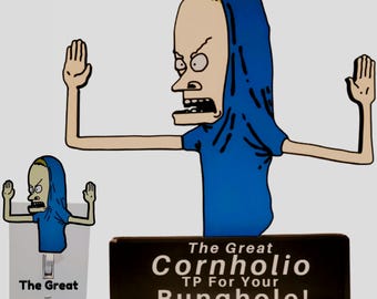 Cornholio TP Holder & Light Switch Cover – Beavis And Butthead Bathroom Decor