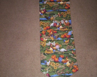 Rooster and Chickens Table Runner