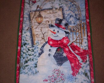 Christmas Jingle Bell Snowman/Cardinal Wall Hanging *Free Shipping*