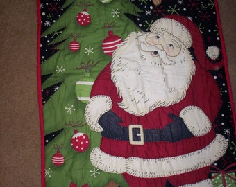 Hand Quilted Santa Wall Hanging