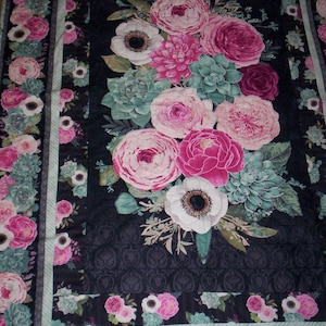 Hand Quilted, Extra Large Wall Hanging or Lap Quilt