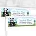 Cute Panda Address Labels, Bamboo and Mountain Scene - Printed Return ...