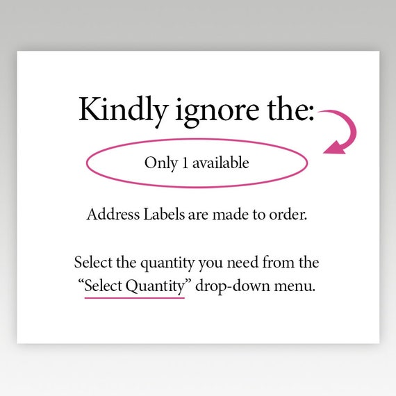 get address labels printed