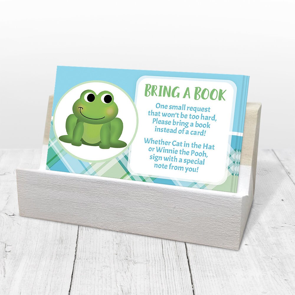 Adorable Frog Bring a Book Cards Green 