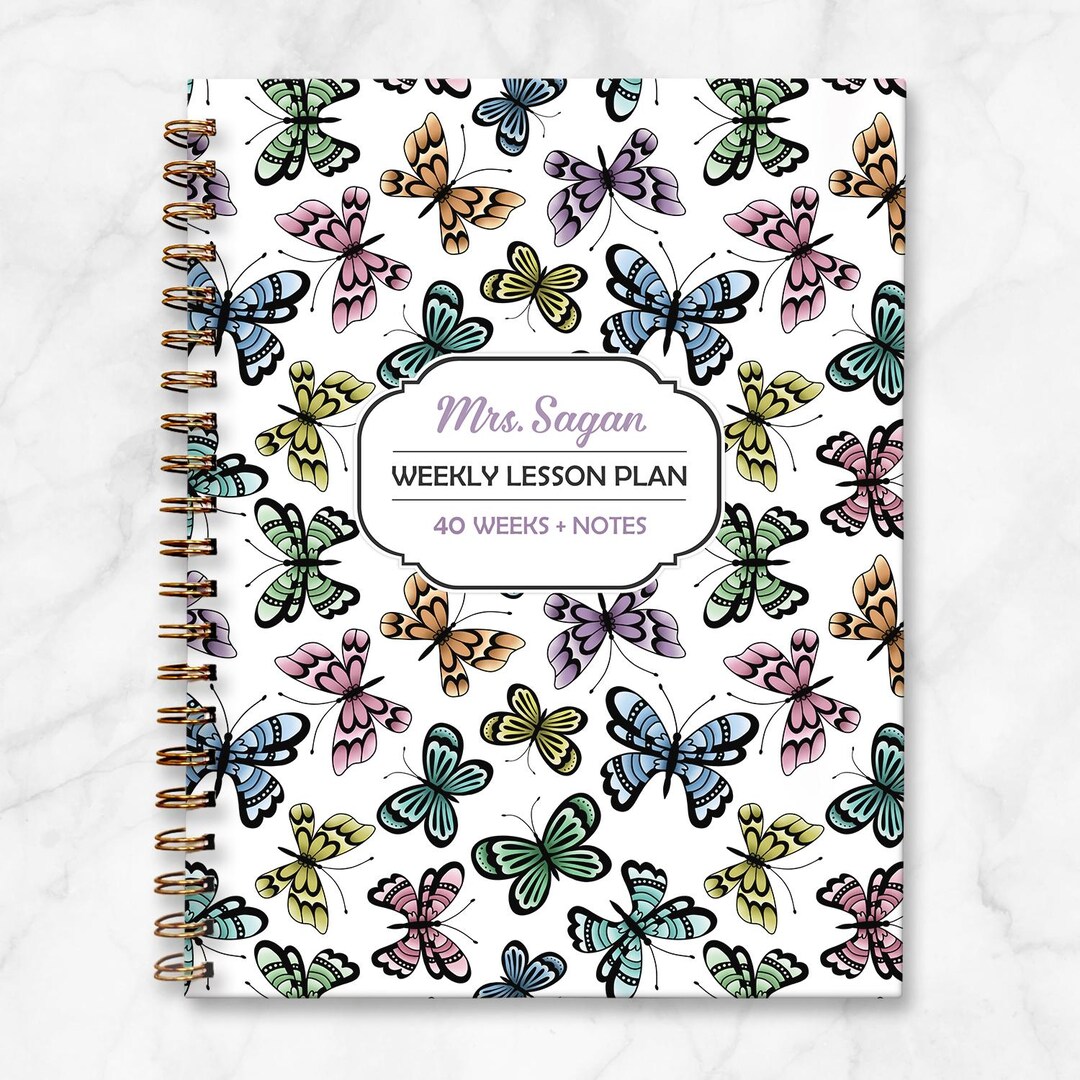UNDATED Weekly Lesson Plan for Teachers or Home School, Pretty ...