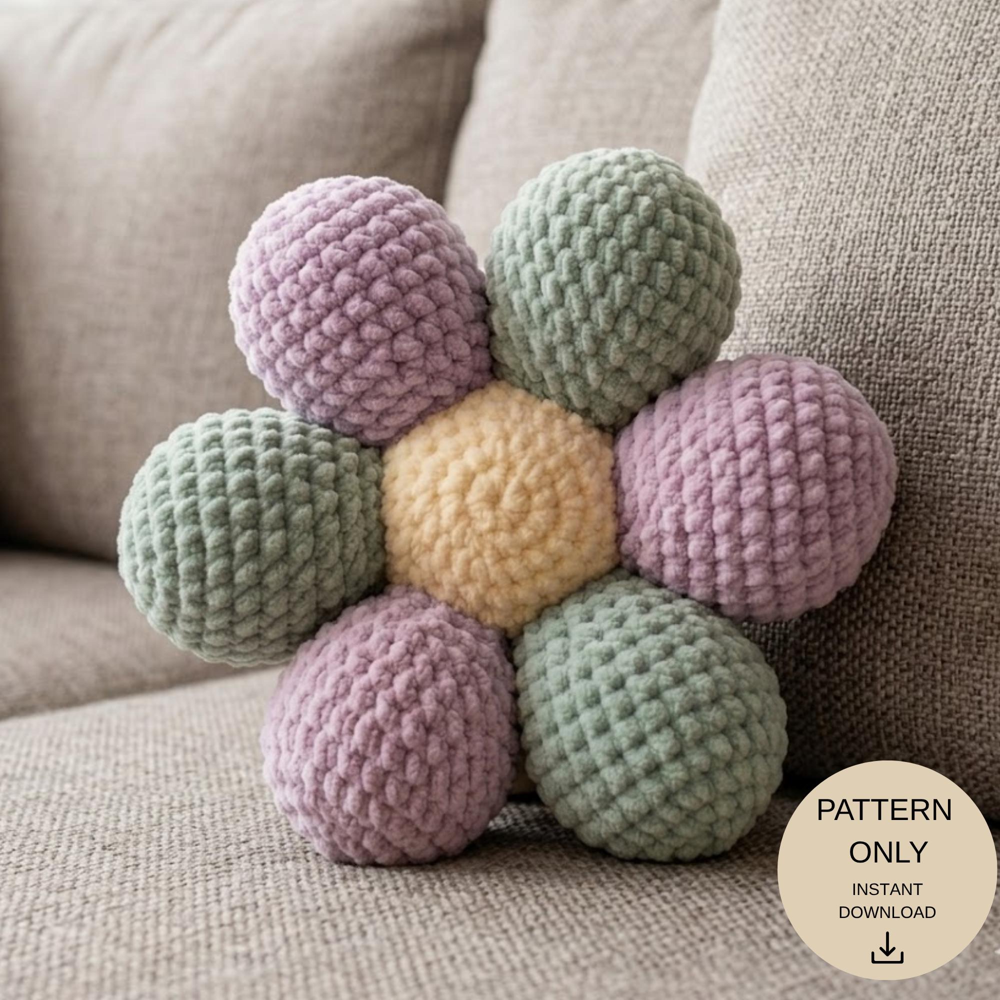 30 Flower Pillow Crochet Patterns for Cozy, Giftable Home Décor 34 Flower Pillow Crochet Pattern – Plush Daisy Cushion Tutorial