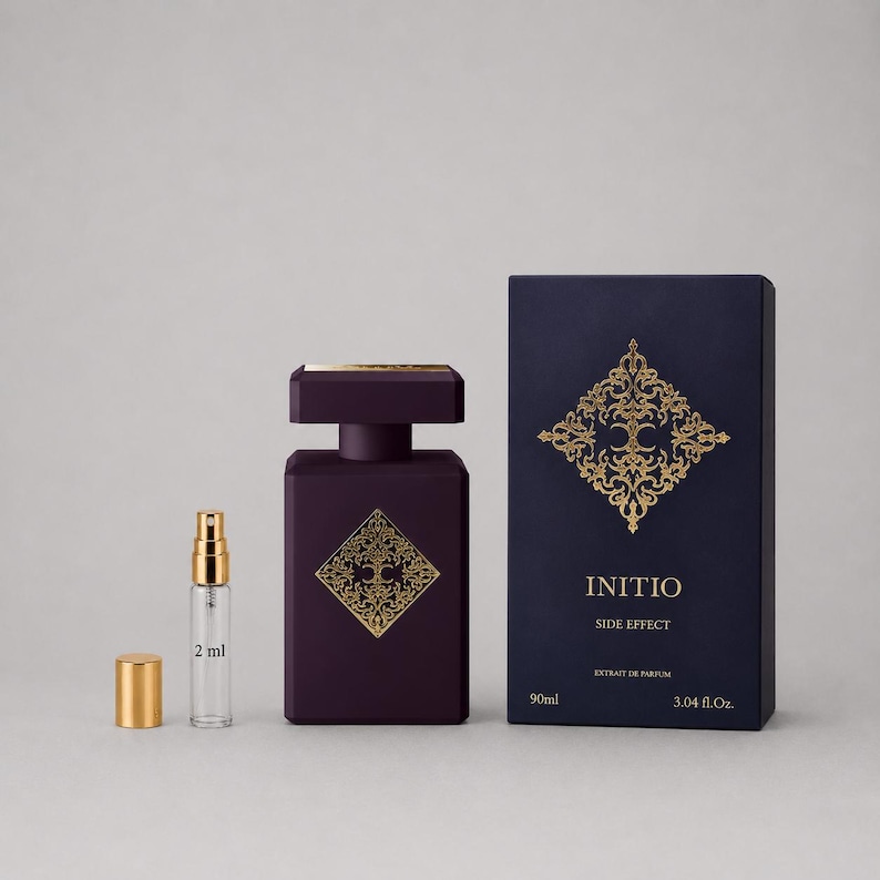 Initio Parfums Privés Side Effect Hand-Decanted Sample - Rum Saffron Cinnamon - Niche Perfume Decant imagem 3