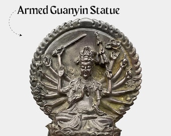 Thousand‑Armed Guanyin Bronze Statue Avalokiteshvara Buddhist Meditation Altar Decor Spiritual Zen Gift