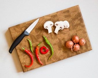 Oak Chopping Board - End Grain - Cutting Board - Chopping Block - Food Prep - Cooking Gift - Handmade Cutting Board