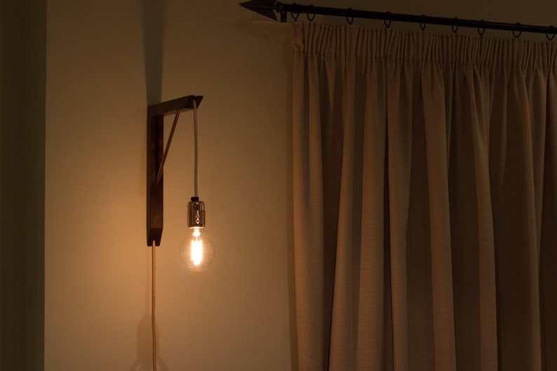 Lighting Bracket & Pendant Light Wooden Light Bracket Etsy