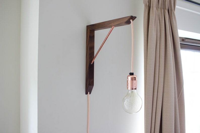 Lighting Bracket & Pendant Light Wooden Light Bracket Etsy