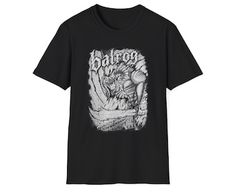 T-shirt met Balrog-illustratie | T-shirt Fantasy Monster-afbeelding