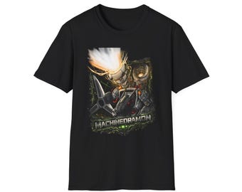 T-shirt Machinedragon Mecha Warrior | T-shirt met robotdraak Graphic