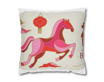 Spun Polyester Square Pillowcase Pillowcase