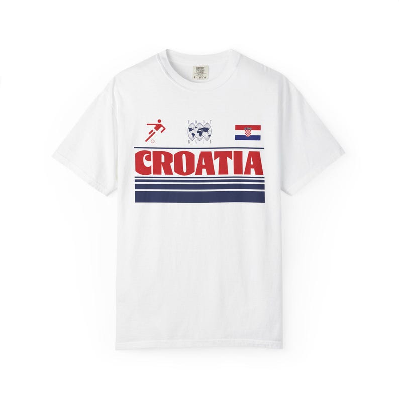 Croatia 2026 Soccer Fan Shirt, Custom Country Code Shirt, International Football Tournament Fan Gift, Football Tee, 2026 World Cup Bild 5