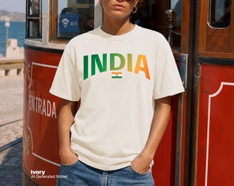 Comfort Colors India Soccer Fan Shirt, International Football Tournament Gift, World Cup 2026 Tee, Olympics 2028, World Championships