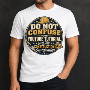 T-shirt humoristique pour ouvrier du bâtiment, qualification en construction, t-shirt d'artisan, design vintage
