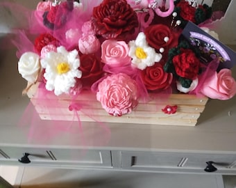 Ramo de cera perfumado con rosas